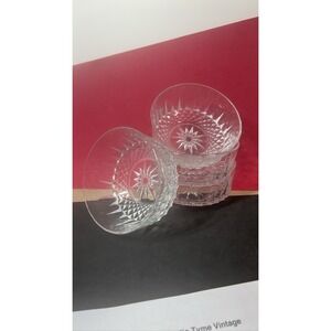 Arcoroc France Starburst Diamond Clear Glass 5" Bowls (Set of 6)